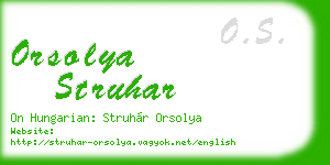 orsolya struhar business card